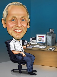 MeAtDesk Me sat at my desk drawing cartoons