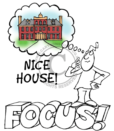 FocusOnWhatYouWant Cartoon animation - Focus on what you want not on what you don't want.