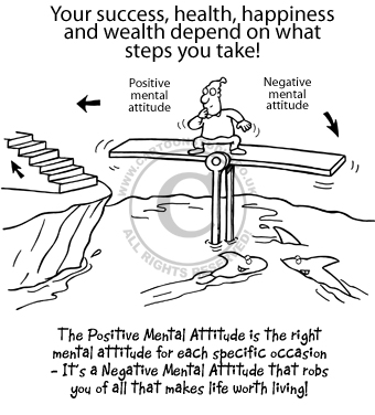 SeesawSharks Cartoon on Positive and negative attitudes