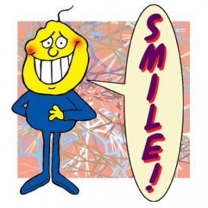 Smile Cartoon of guy smiling
